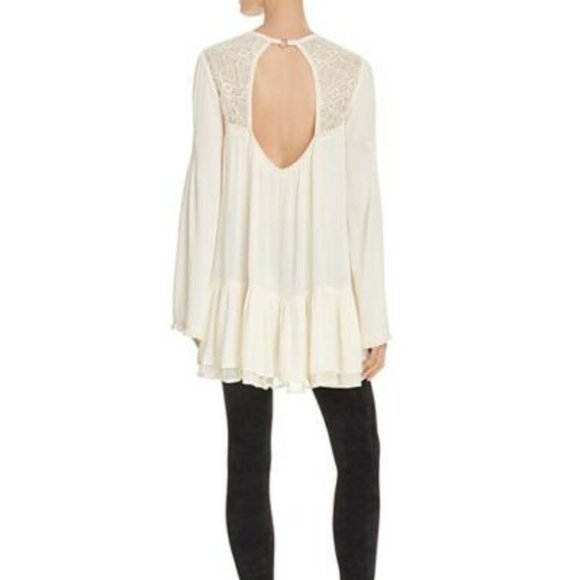 NWOT FREE PEOPLE One Night Victorian Lace Dress-M - Picture 2 of 8